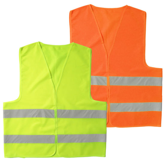 Safety Hi-Vis Vest with Reflector - 120 GSM High Visibility Safety Vest Marvi Sons